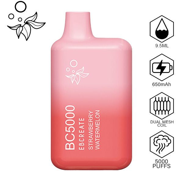 Elf EBCREATE BC5000 Disposable Vape Best Flavor Strawberry Watermelon