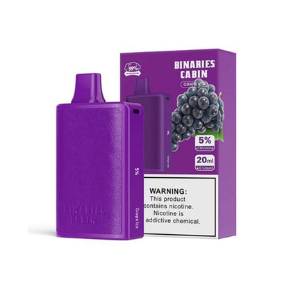 Best Deal HorizonTech Binaries Cabin 10000 Puffs Disposable Vape 20mL Grape Ice