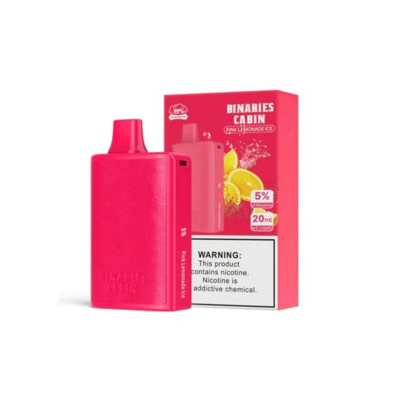 Best Deal HorizonTech Binaries Cabin 10000 Puffs Disposable Vape 20mL Pink Lemonade Ice