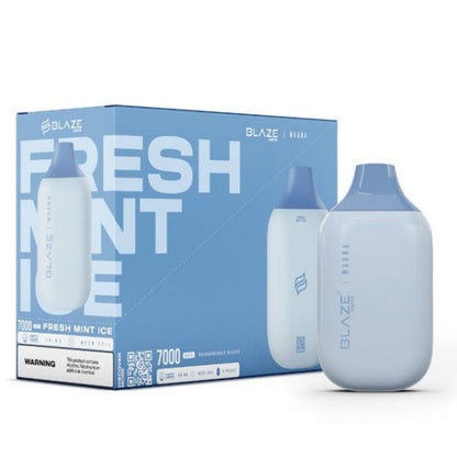 BLAZE Magna 7000 Puff Disposable Vape Best Flavor Fresh Mint Ice