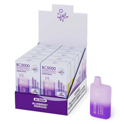 Elf Bar BC5000 1Pk Disposable Vape Best Flavor Blueberry Energize