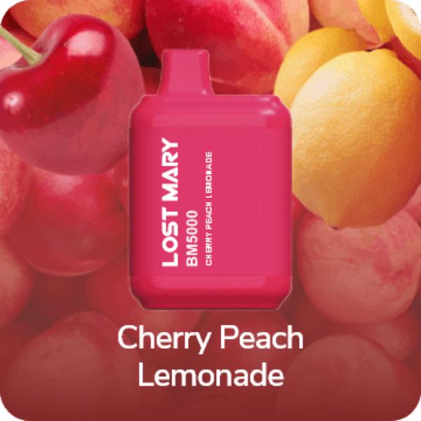 Best Deal Lost Mary BM5000 Puffs Disposable Cherry Peach Lemonade
