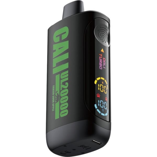Best Deal Cali UL20000 Black Series Disposable Vape 20mL - Frozen Sour Apple