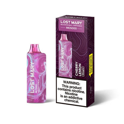 Best Deal Lost Mary MO5000 Disposable Vape by Elf Bar 10 Pack 13.5mL Cherry Lemon