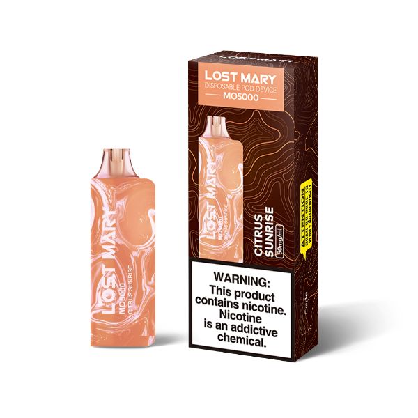 Best Deal Lost Mary MO5000 Disposable Vape by Elf Bar 10 Pack 13.5mL Citrus  Sunrise