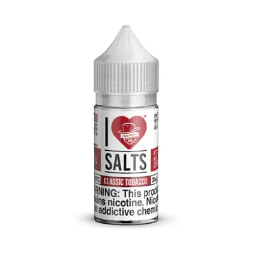I Love Salts Vape Juice 30mL Classic Tobacco