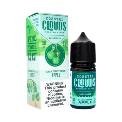 Coastal Clouds Salt 30ML Vape Juice Best Flavor Apple