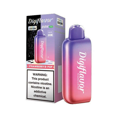 Best Deal Digiflavor BRK 20,000 Puffs Disposable Pod - Strawberry B-Pop