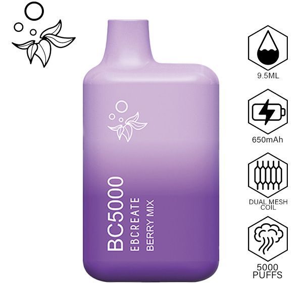 Elf EBCREATE BC5000 Disposable Vape Best Flavor Berry Mix