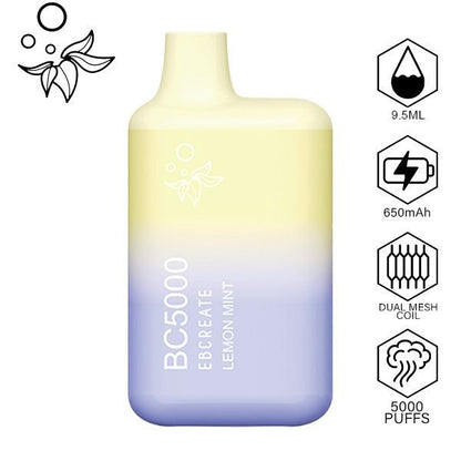 Elf EBCREATE BC5000 Disposable Vape Best Flavor Lemon Mint