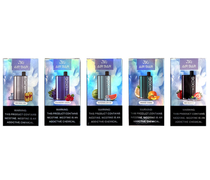 Air Bar Box Disposable Disposable Vape 10-Pack Best Flavors Red Bull Ice Energy Drink Cranberry Grape Watermelon Ice Orange Shake Mix Berries