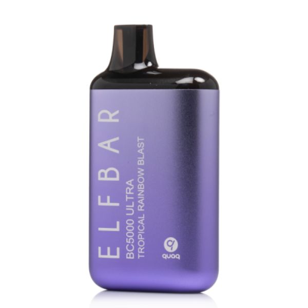Elf Bar BC5000 Ultra Disposable Vape 13mL Best Flavor Tropical Rainbow Blast