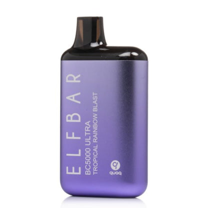 Elf Bar BC5000 Ultra Disposable Vape 13mL Best Flavor Tropical Rainbow Blast