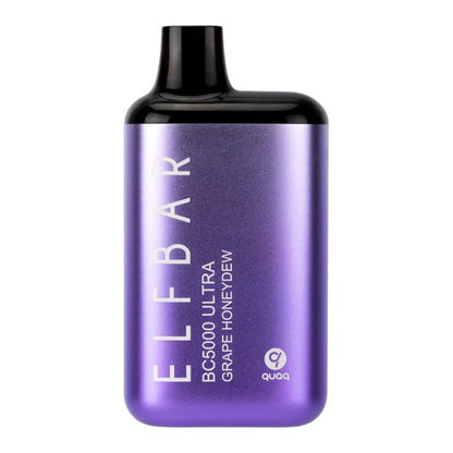 Elf Bar BC5000 Ultra Disposable Vape 13mL Best Flavor Grape Honeydew