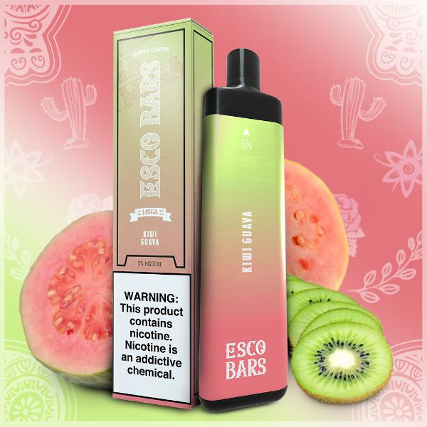 Esco Bars Mega Disposable Vape 10 Pack Best Flavor- Kiwi Guava