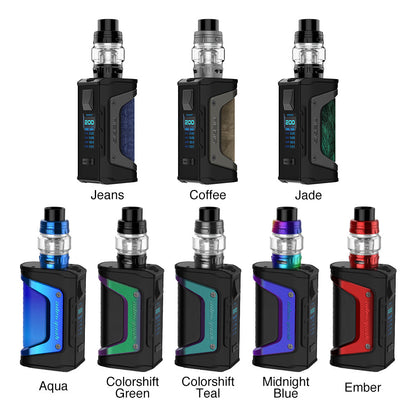 Geekvape Aegis Legend 200W Box Mod & Kit Best Colors Jeans Coffee Jade Aqua Coloshift Green Colorshift Teal Midnight Blue Ember