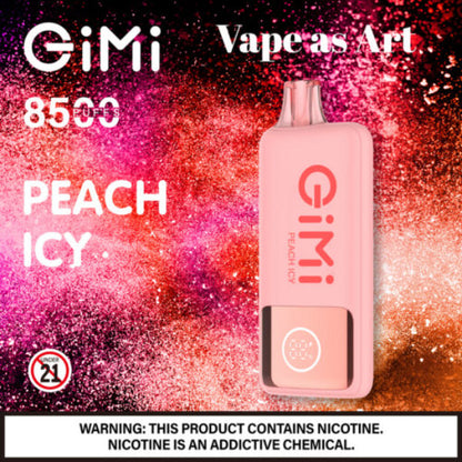 Best Deal Gimi 8500 Puffs Flum Disposable Vape 14mL Peach Icy