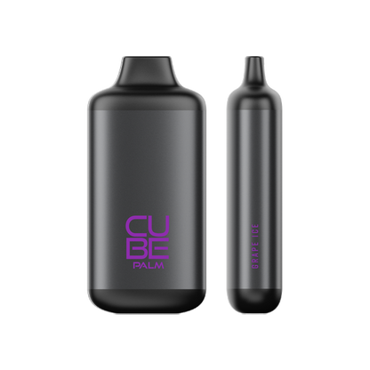 CUBE PALM 5000 Puffs Disposable Vape 15mL Best Flavor Grape Ice