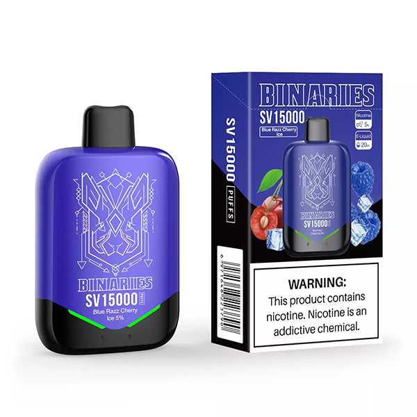 Best Deal Horizon Binaries SV15000 Puffs Recharge Vape 20mL Blue Razz Cherry