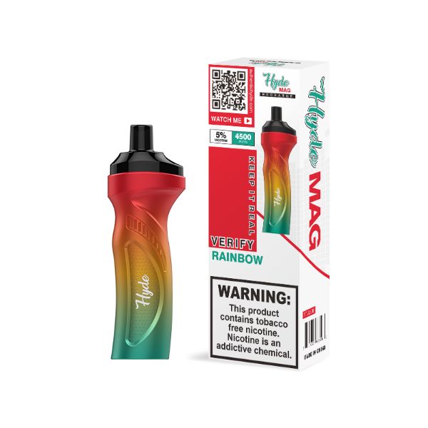 Best Deals Hyde Mag 4500 Puffs Recharge Disposable Vape Rainbow