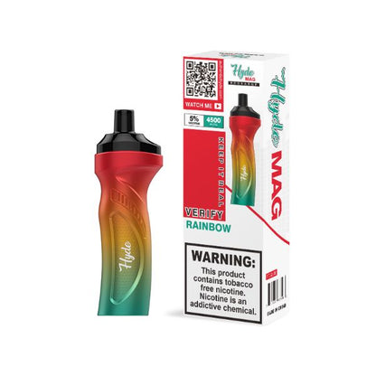 Best Deals Hyde Mag 4500 Puffs Recharge Disposable Vape Rainbow