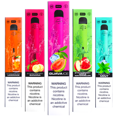 Hyppe Max Flow Single Disposable Vape 6mL 2000 Puffs Best Flavors Strawberry Lemonade Strawberry Banana Guava Ice Strawberry Apple Watermelon Mighty Mint