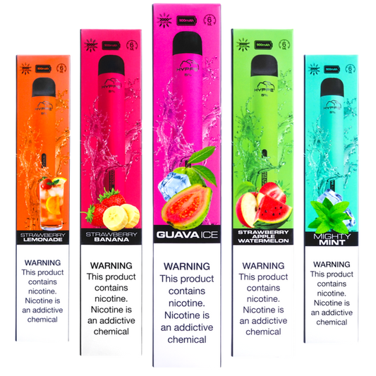 Hyppe Max Flow Single Disposable Vape 6mL 2000 Puffs Best Flavors Strawberry Lemonade Strawberry Banana Guava Ice Strawberry Apple Watermelon Mighty Mint