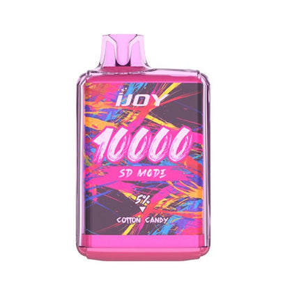 Best Deal iJoy Bar SD10000 Disposable Vape 20mL Cotton Candy