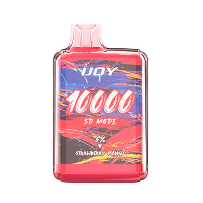 Best Deal iJoy Bar SD10000 Disposable Vape 20mL Strawberry Mango