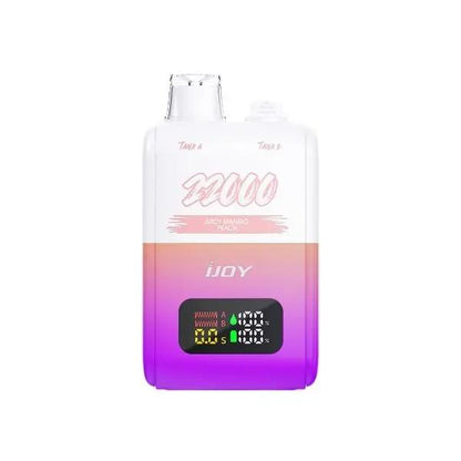 Best Deal iJoy SD22000 Rechargeable Vape-Single Disposable Juice Mango Peach