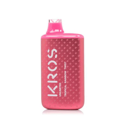 Best Deal Kros Unlimited 6000 Puffs Single Disposable Vape 14mL  Tropical Rainbow Twist