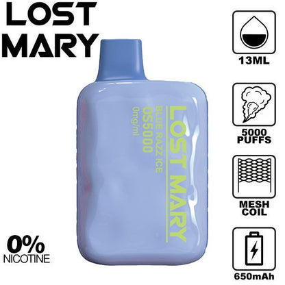 Lost Mary 0% Flavors BLue Razz Ice