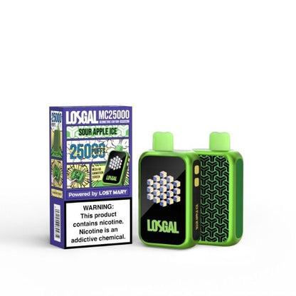 Best Deal Losgal MC25000 Disposable Vape 16mL Sour Apple Ice