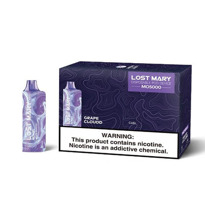 Lost Mary MO5000 4% Disposable Vape 10mL Grape Cloudd