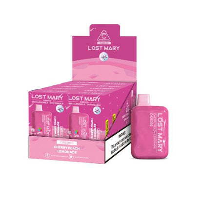 Lost Mary OS5000 Flavors 10 Pack Flavors Cherry Peach Lemonade