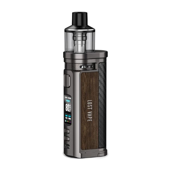 Lost Vape Centaurus Q80 Pod Mod Gunmetal Teak Wood