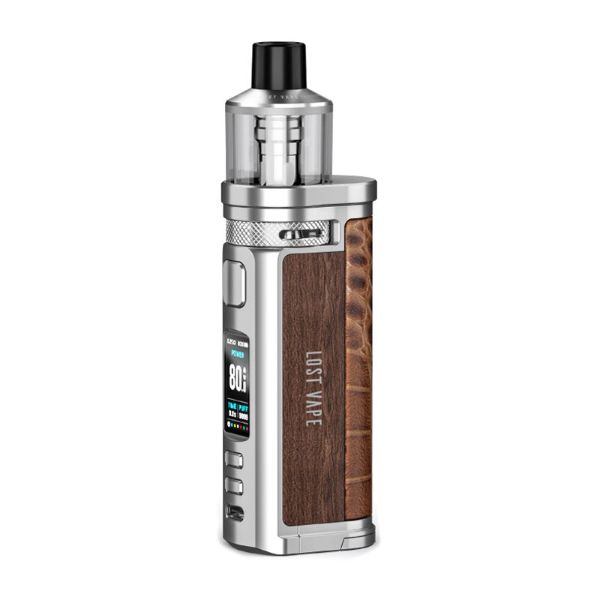 Lost Vape Centaurus Q80 Pod Mod SS Walnut Wood