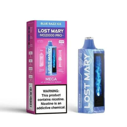 Lost Mary MO20000 PRO Rechargeable Vape Best Flavor Blue Razz Ice