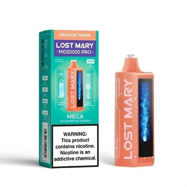 Lost Mary MO20000 PRO Rechargeable Vape Best Flavor Dragon Drink