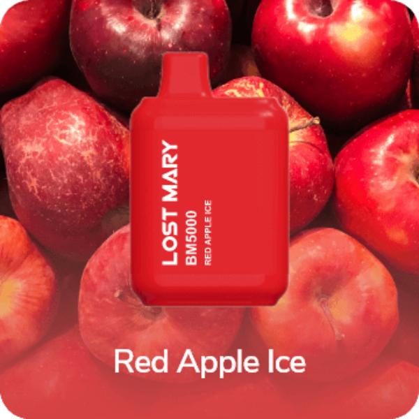 Best Deal Lost Mary BM5000 Puffs Disposable Red Apple Ice