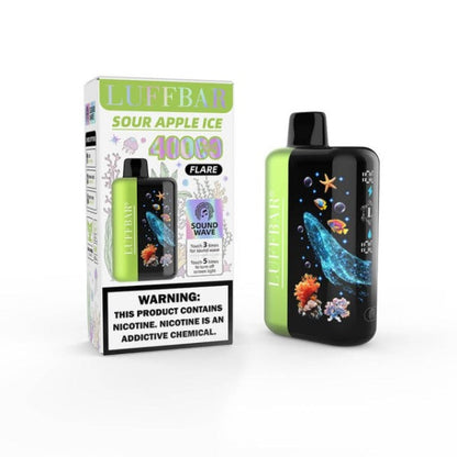 Best Deal Luffbar Flare 40,000 Puffs Disposable - Sour Apple Ice