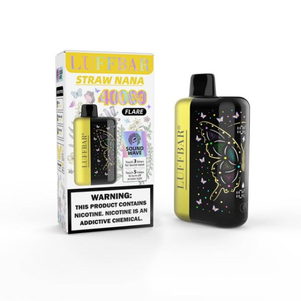 Best Deal Luffbar Flare 40,000 Puffs Disposable - Straw Nana