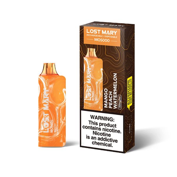 Best Deal Lost Mary MO5000 Disposable Vape by Elf Bar 10 Pack 13.5mL Mango Peach Watermelon