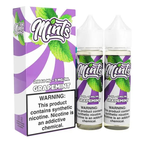 Best Deal Mints 2x60ML Vape Juice - Grape Mint