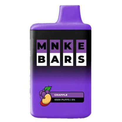 Best Deal MNKE Bars 6500 Puffs Disposable Vape Grapple