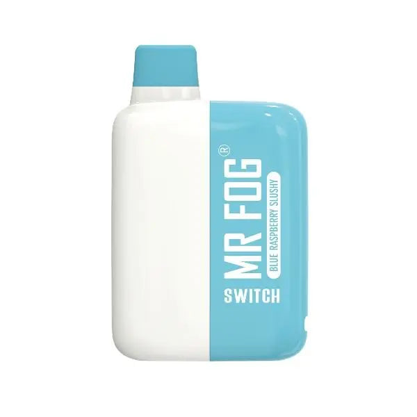 Best Deal Mr. Fog Switch SW5500 Rechargeable Disposable Vape 15mL 10 Pack Blue Raspberry Slushy
