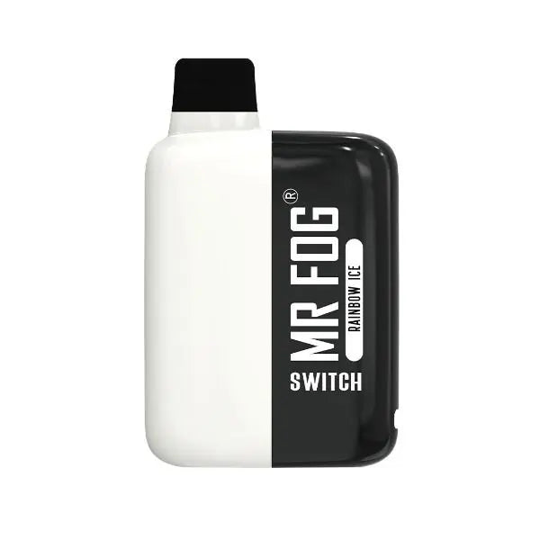 Best Deal Mr. Fog Switch SW5500 Rechargeable Disposable Vape 15mL 10 Pack Rainbow Ice