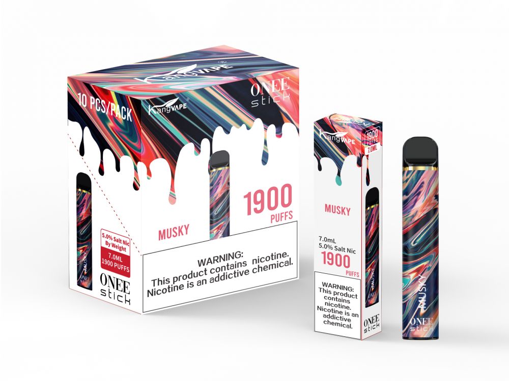 KangVape Onee Stick Disposable Vape 6.5mL 1900 Puffs 10 Pack Best Flavor Musky