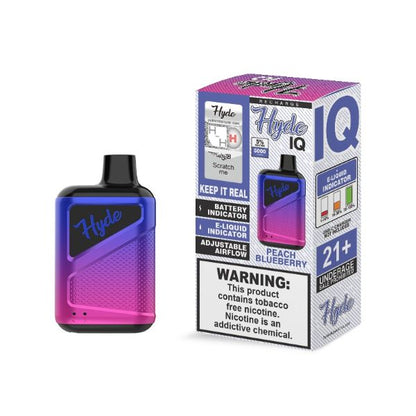 Hyde IQ 5000 Puffs Single Disposable Vape Best Flavor Peach Blueberry