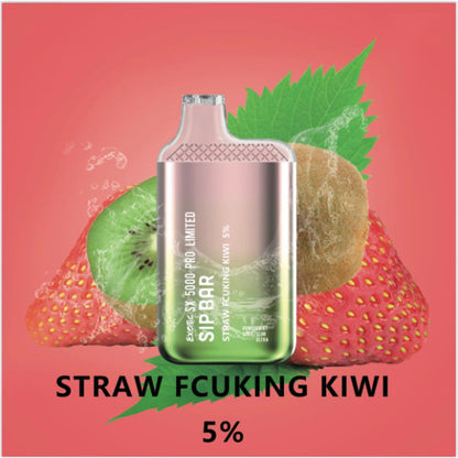 Best Deals Exotic Sip Bar SX 5000 Puffs Disposable Vape 13mL Best Flavor Straw Fcuking Kiwi